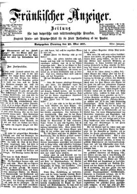 Fränkischer Anzeiger Dienstag 29. Mai 1877