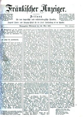 Fränkischer Anzeiger Mittwoch 30. Mai 1877