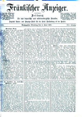 Fränkischer Anzeiger Dienstag 5. Juni 1877