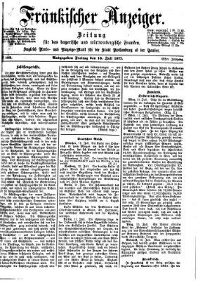 Fränkischer Anzeiger Freitag 13. Juli 1877