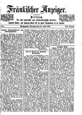 Fränkischer Anzeiger Dienstag 24. Juli 1877