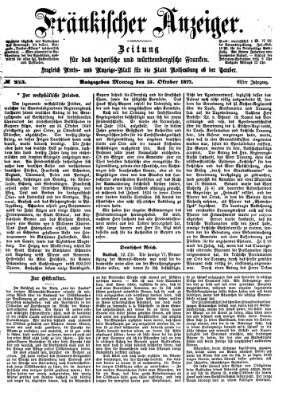 Fränkischer Anzeiger Montag 15. Oktober 1877