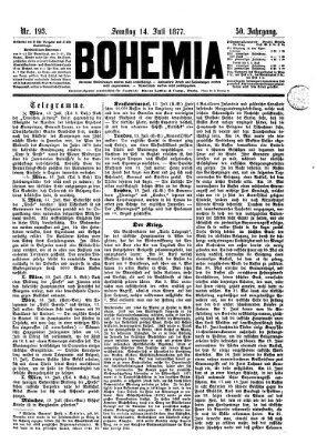 Bohemia Samstag 14. Juli 1877