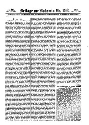 Bohemia Samstag 14. Juli 1877