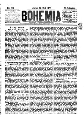 Bohemia Freitag 27. Juli 1877