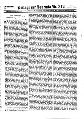 Bohemia Samstag 10. November 1877