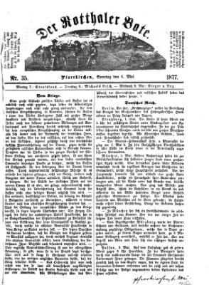 Rottaler Bote Sonntag 6. Mai 1877