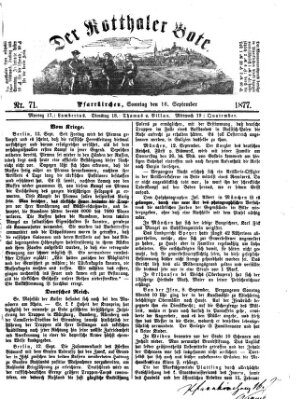 Rottaler Bote Sonntag 16. September 1877