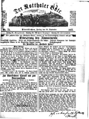 Rottaler Bote Freitag 28. September 1877