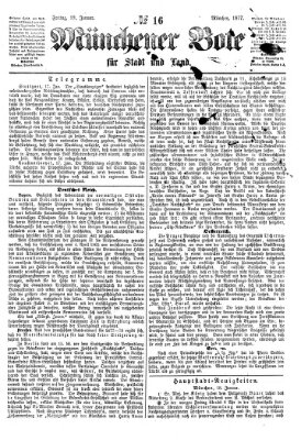 Münchener Bote für Stadt und Land Freitag 19. Januar 1877