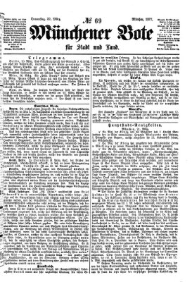 Münchener Bote für Stadt und Land Donnerstag 22. März 1877