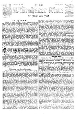 Münchener Bote für Stadt und Land Mittwoch 2. Mai 1877