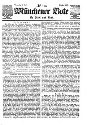 Münchener Bote für Stadt und Land Donnerstag 3. Mai 1877