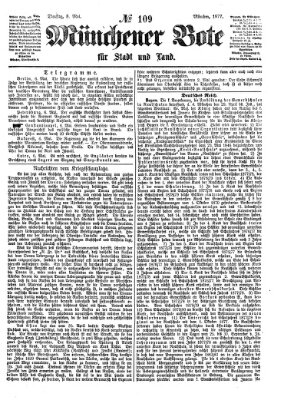 Münchener Bote für Stadt und Land Dienstag 8. Mai 1877