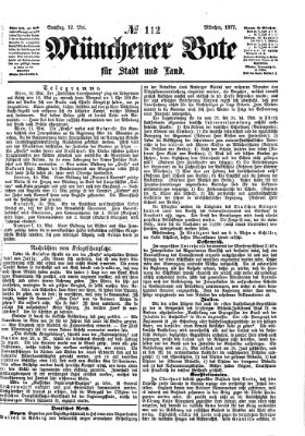 Münchener Bote für Stadt und Land Samstag 12. Mai 1877