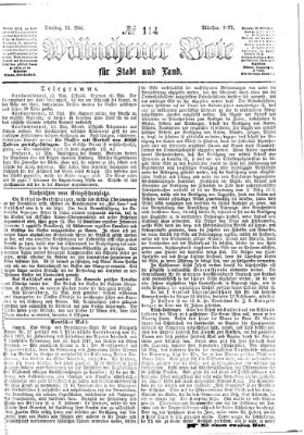 Münchener Bote für Stadt und Land Dienstag 15. Mai 1877