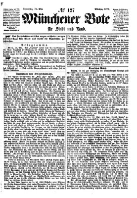 Münchener Bote für Stadt und Land Donnerstag 31. Mai 1877