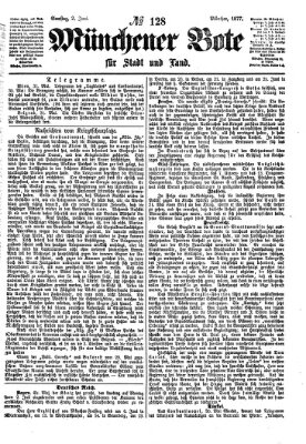 Münchener Bote für Stadt und Land Samstag 2. Juni 1877