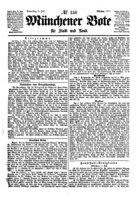 Münchener Bote für Stadt und Land Donnerstag 5. Juli 1877