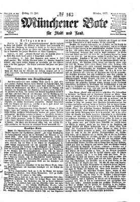 Münchener Bote für Stadt und Land Freitag 13. Juli 1877