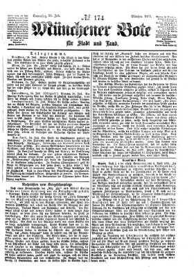 Münchener Bote für Stadt und Land Donnerstag 26. Juli 1877