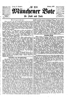 Münchener Bote für Stadt und Land Freitag 16. November 1877