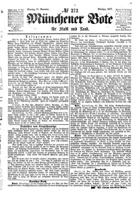 Münchener Bote für Stadt und Land Sonntag 18. November 1877