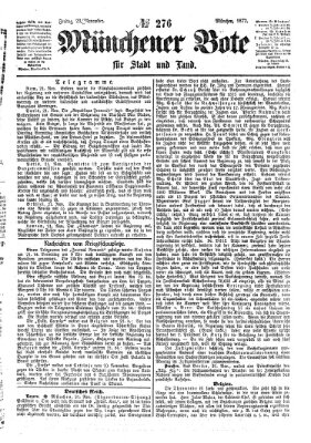 Münchener Bote für Stadt und Land Freitag 23. November 1877