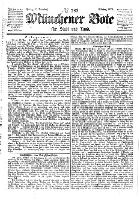 Münchener Bote für Stadt und Land Freitag 30. November 1877