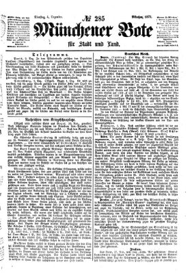 Münchener Bote für Stadt und Land Dienstag 4. Dezember 1877