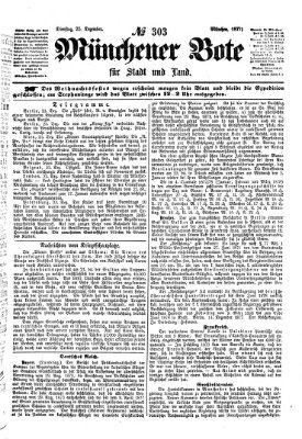 Münchener Bote für Stadt und Land Dienstag 25. Dezember 1877