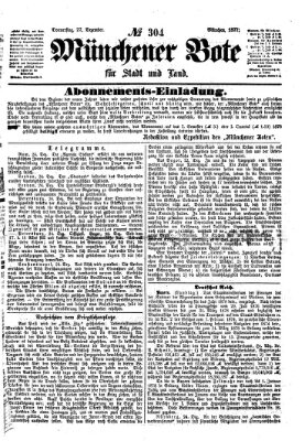 Münchener Bote für Stadt und Land Donnerstag 27. Dezember 1877