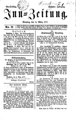 Inn-Zeitung Sonntag 11. März 1877