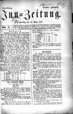 Inn-Zeitung Donnerstag 15. März 1877