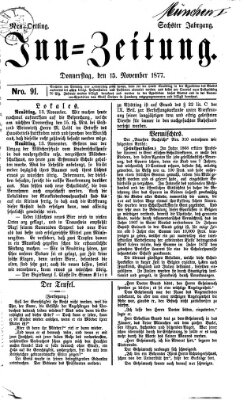 Inn-Zeitung Donnerstag 15. November 1877