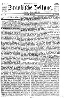 Fränkische Zeitung (Ansbacher Morgenblatt) Mittwoch 3. Januar 1877