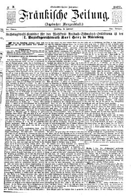 Fränkische Zeitung (Ansbacher Morgenblatt) Freitag 5. Januar 1877