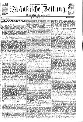 Fränkische Zeitung (Ansbacher Morgenblatt) Freitag 26. Januar 1877