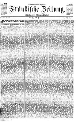 Fränkische Zeitung (Ansbacher Morgenblatt) Samstag 27. Januar 1877