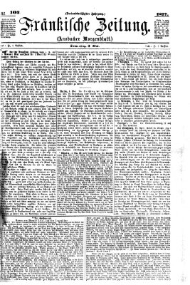 Fränkische Zeitung (Ansbacher Morgenblatt) Donnerstag 3. Mai 1877