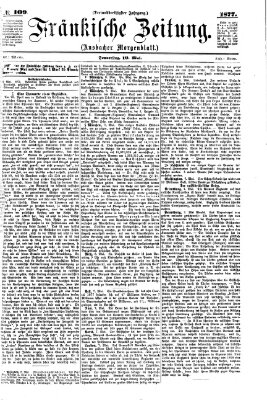 Fränkische Zeitung (Ansbacher Morgenblatt) Donnerstag 10. Mai 1877