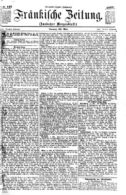 Fränkische Zeitung (Ansbacher Morgenblatt) Sonntag 20. Mai 1877