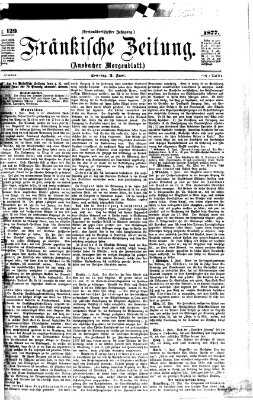 Fränkische Zeitung (Ansbacher Morgenblatt) Sonntag 3. Juni 1877