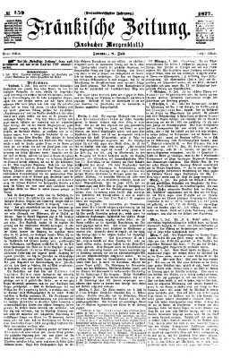 Fränkische Zeitung (Ansbacher Morgenblatt) Sonntag 8. Juli 1877