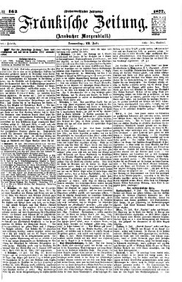 Fränkische Zeitung (Ansbacher Morgenblatt) Donnerstag 12. Juli 1877