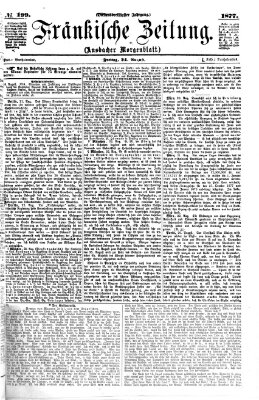 Fränkische Zeitung (Ansbacher Morgenblatt) Freitag 24. August 1877