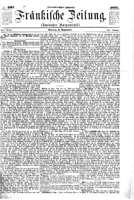 Fränkische Zeitung (Ansbacher Morgenblatt) Sonntag 2. September 1877