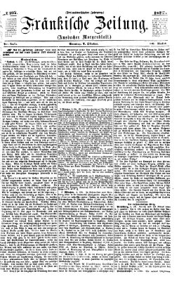 Fränkische Zeitung (Ansbacher Morgenblatt) Sonntag 7. Oktober 1877