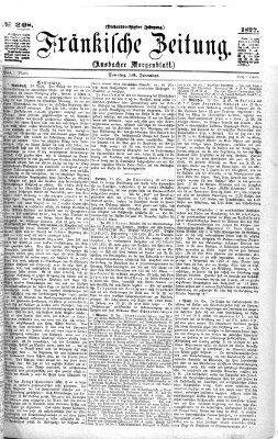 Fränkische Zeitung (Ansbacher Morgenblatt) Sonntag 30. Dezember 1877