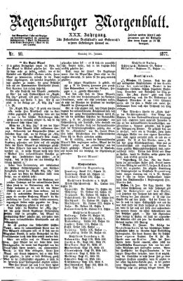 Regensburger Morgenblatt Sonntag 14. Januar 1877